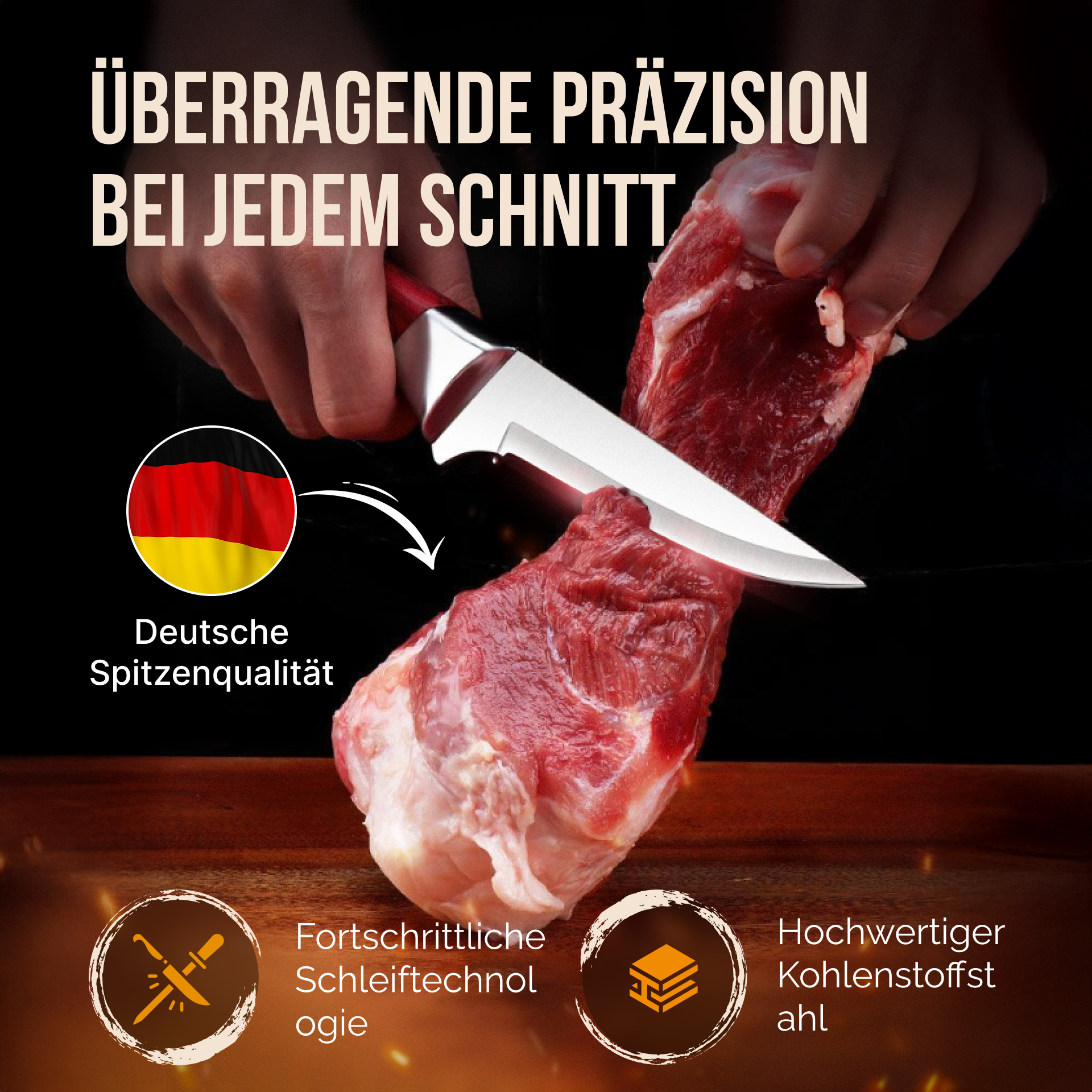 PrimeCut – ultrascharfes deutsches Fleischmesser
